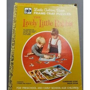 The Lively Little Rabbit Little Golden Book Puzzles